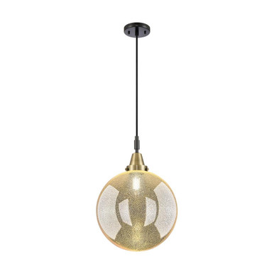 Beacon 1 Light Cord Mini Pendant 16.13 Inch and 12 Inch Wide by Innovations - 447-1P-BAB-G208-12