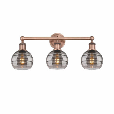 Rochester 3 Light Vanity Light 23.88 Inch Wide by Innovations - 616-3W-G556-6
