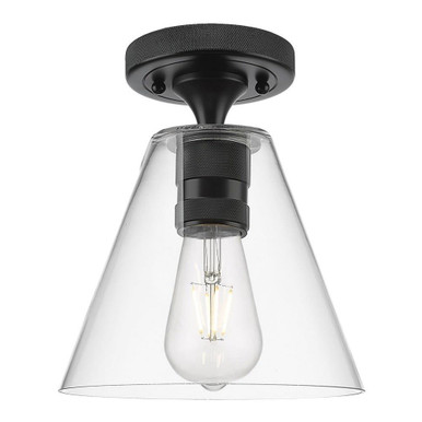 Crown Point 1 Light Flush Mount 8 Inch Wide and 11 Inch Tall by Innovations - 434-1F-GBC-8