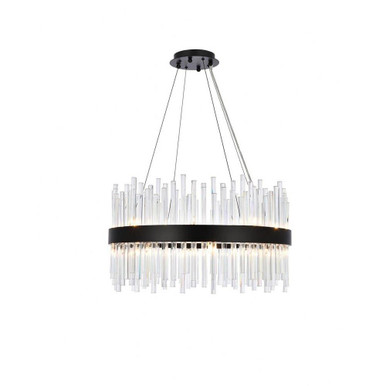 Dallas 16 Light Large Pendant by Elegant - 3000D25BK