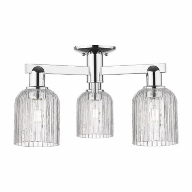 Bridal Veil 3 Light Semi Flush Mount 22.5 Inch Wide by Innovations - 716-3F-G559-5