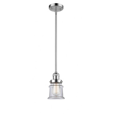 Canton 1 Light Industrial Stem Hung Mini Pendant by Innovations - 201S-G18S