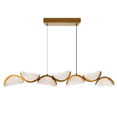 Moon 36W LED Chandelier 13 Inch Tall and 54 Inch Wide by CWI - 1715P54-7