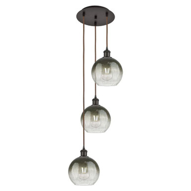 Brookhaven Globe 3 Light Cord Hung Pendant 31 X 14.5 Inch by Innovations - 113B-3P-G483-8