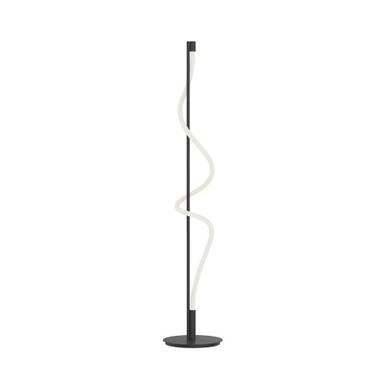 Cursive 20W LED Floor Lamp 60 Inches Tall and 12 Inches Wide by Kuzco - FL95360-BK