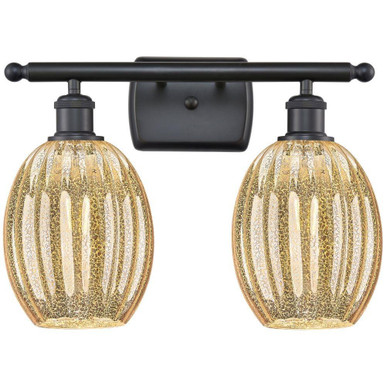 Preston 2 Light Bulb Shade Bath Vanity 11.75 X 16.25 Inch by Innovations - 516-2W-G459-6