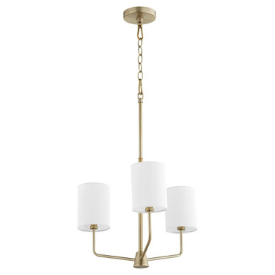 Harmony 3 Light Chandelier 14.5 x 18 Inches Wide by Quorum  - 657-3-80