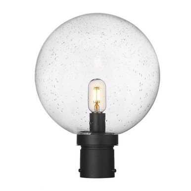 Laurent 1 Light Outdoor Post Mount Light 15.75 x 12 In by Z-Lite - 599PHB-BK