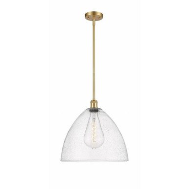 Bristol Glass 1 Light Medium Pendant 16.75 Inch Tall by Innovations - 516-1S-GBD-16