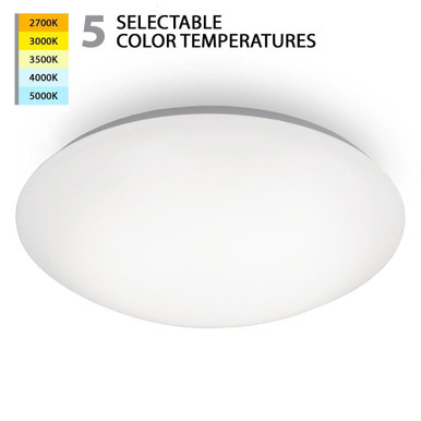 Glo 20W 1 LED 14.25 Inch Wide Flush Mount by WAC Limited - FM-214-CS-WT