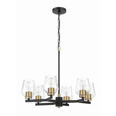 Avante Grand 6 Light Medium Chandelier by Craftmade - 56926-FBSB