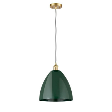 Plymouth Dome 1 Light Medium Cord Pendant 12 Inch Wide by Innovations - 516-1P-PLYM-12
