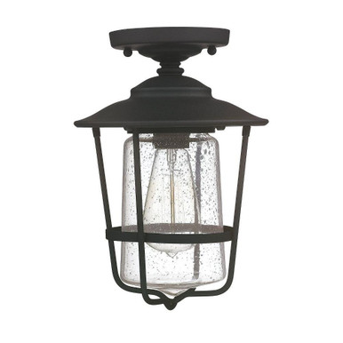 Creekside One Light Outdoor Semi Flush Mount by Capital - 9607