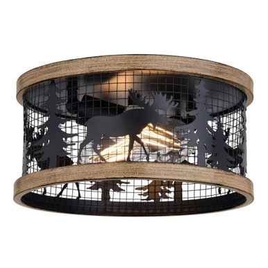 Kodiak 2 Light Flush Mount 6 Inch Tall and 12 Inch Wide by Vaxcel - C0307