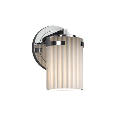 Limoges Atlas 1 Light Plet Wall Sconce by Justice Design - POR-8451-10-PLET