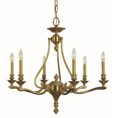 Fin De Siecle 6 Light Dining Chandelier 27 Inch X 31 Inch Wide by Framburg - 5952 BR