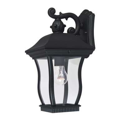 Chelsea 1 Light Outdoor Wall Lantern by Designers Fountain - 2701-bk