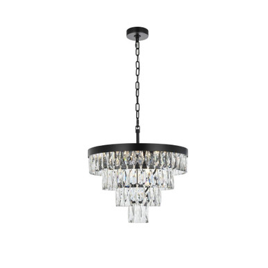 Josephine 10 Light Chandelier 14 Inch Tall and 20 Inch Wide by Elegant - 1060D20