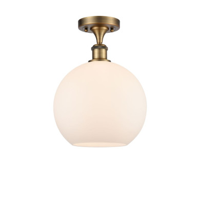Athens 1 Light Semi Flush Mount 13.25 Inch and 10 Inch Wide by Innovations - 516-1C-G12-10