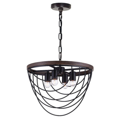 Gala 4 Light Small Chandelier by CWI - 9962P17-4-101
