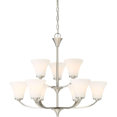 Fawn 9 Light 30 Inch Wide Semi Flush Mount by Nuvo - 60-609
