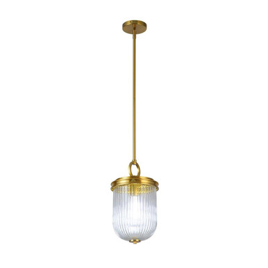 Myla 1 Light Pendant 14.5 Inch Tall and 8.6 Inch Wide by Artcraft - AC12020BR