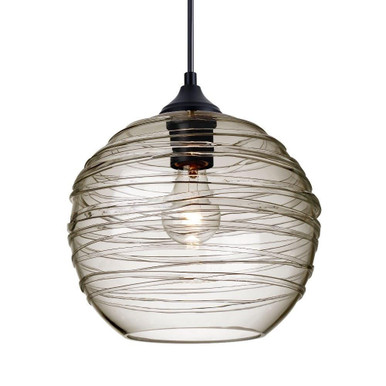Wave 10 1 Light Outdoor Small Pendant by Besa - OP-WAVE10