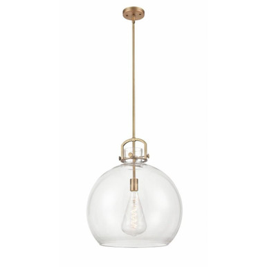 Newton Sphere 1 Light Stem Pendant 20.5 Inch X18 Inch Wide by Innovations - 410-1SL-G410-18