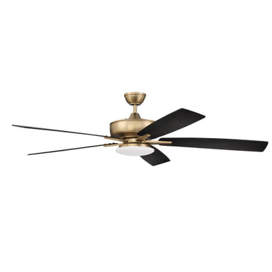 Super Pro 112 Series 60 Inches Five Blade Ceiling Fan by Craftmade - S112SB5-60BWNFB