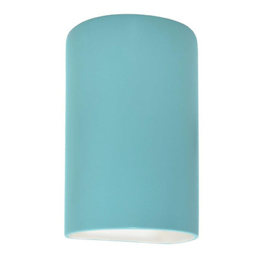 Ambiance 1 Light Large Cylinder Closed Top Wall Sconce by Justice Design - CER-1260