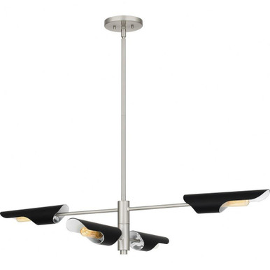 Leoni 4 Light Oversized Linear Chandelier by Quoizel - LOI444