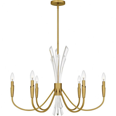 Cecily 6 Light Chandelier 24.25 Inch Tall and 32 Inch Wide by Quoizel - CCY5032