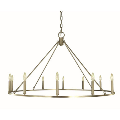 Midtown 12 Light Oversized Chandelier by Framburg - 5652BN