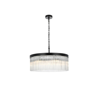Harlow 6 Light Chandelier 9 Inch Tall and 24 Inch Wide by Elegant - 1070D24