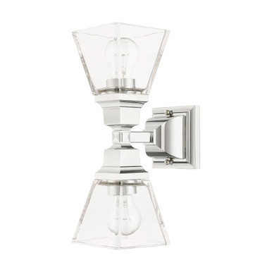 Mission 2 Light Wall Sconce 14.5 Inch Tall by Livex - 17178