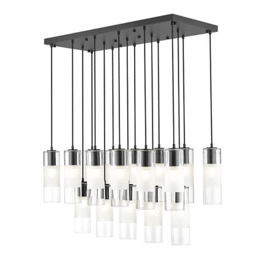 Alton 17 Light Linear Chandelier 14.25 x 18 Inches Wide by Z-Lite - 824P-17L