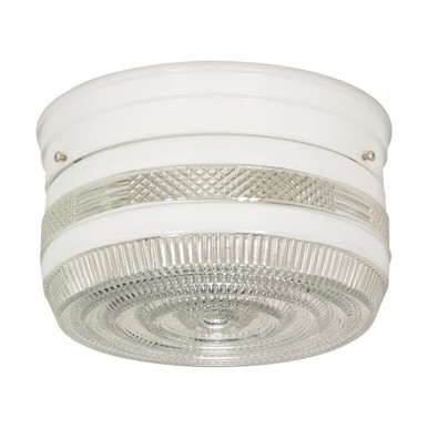 2 Light 8 Inch Wide Flush Mount by Nuvo SF77/098 - SF77/098