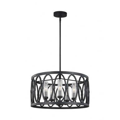 Sean Lavin 5 Light Medium Outdoor Caged Chandelier by Visual Comfort Studio - olf3222/5dwz
