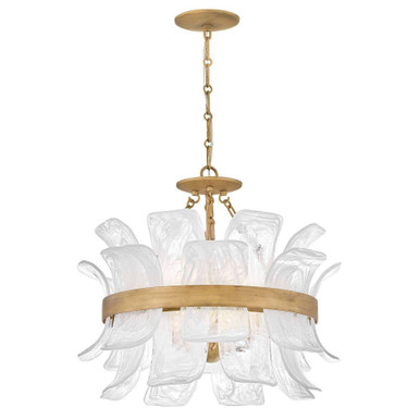 Fleur 5W 5 LED Convertible Chandelier 26 Inch Wide by Fredrick Ramond - FR46911BNG