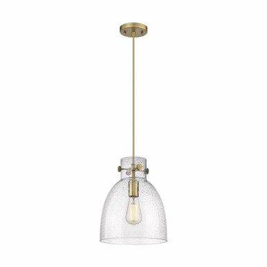 Newton Bell 1 Light Small Pendant 11.75 Inch Tall by Innovations - 410-1PM-G412-10