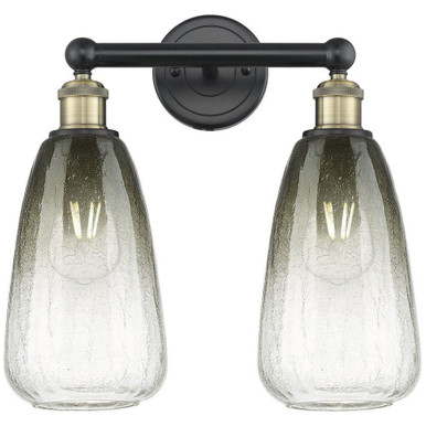Brookhaven Almond 2 Light Bath Vanity 15.25 Inch X 15 Inch by Innovations - 616-2W-G480-6