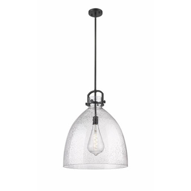 Newton Bell 1 Light Large Stem Pendant 18 Inch Wide by Innovations - 410-1SL-G412-18