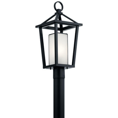 Pai 1 Light Outdoor Post Lantern 21.75 x 9.5 Inches by Kichler - 49880bk