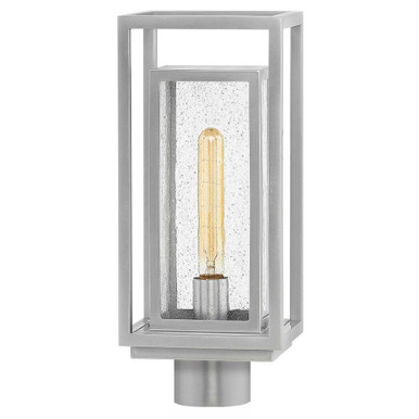 Republic 1 Light Medium Outdoor Post or Pier Mount 7 x 17 Inch by Hinkley  - 1001