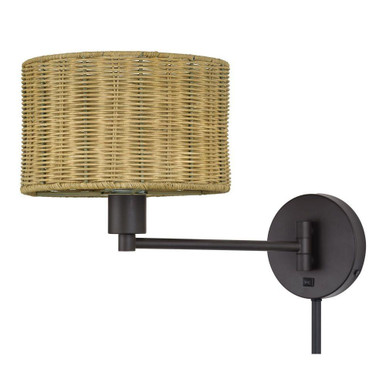 Weavington 1 Light Swing Arm Wall Sconce 11 Inch and 9.5 Inch Wide by Livex - 60034