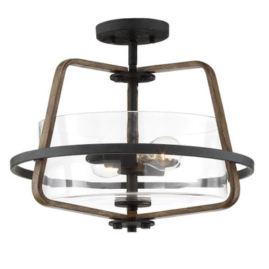 Ryder 2 Light 16.5 Inch Wide Flush Mount by Designers Fountain - 93511-fb