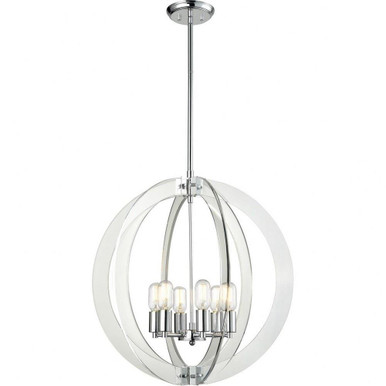 Dangle Candle 6 Light Large Pendant by Matteo - C61506