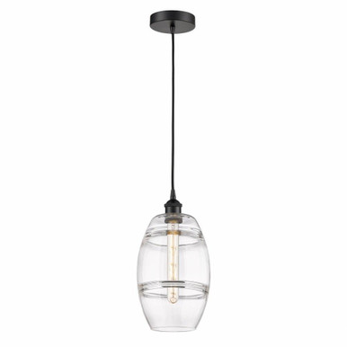 Vaz 1 Light Small Cord Hung Pendant 9.88 Inch Tall by Innovations - 616-1P-G557-8