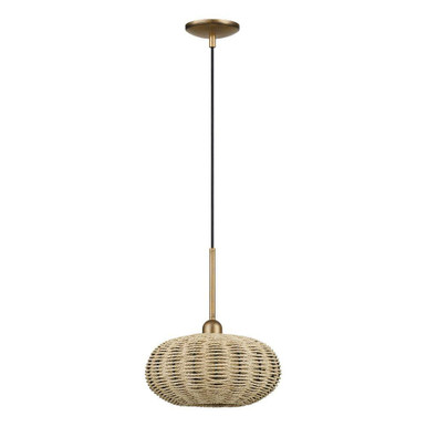 Summervine 1 Light Pendant 20 Inch Tall and 12 Inch Wide by Livex - 60203-48
