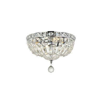 Tranquil 4 Light 12 Inch Wide Flush Mount by Elegant - V2528F12